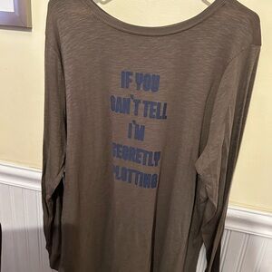 Torrid Brown Graphic Long Sleeve Top